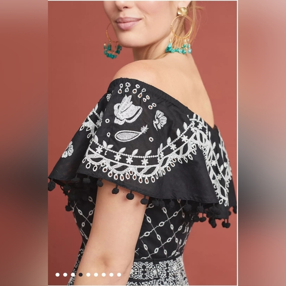 Anthropologie Marisol Off-The-Shoulder Midi Dress - Picture 5 of 15